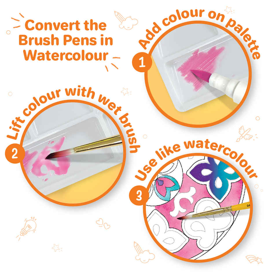 Imagimake Stamp Art | Mandala Kit | Creative Art Toy | Colorful Design Fun for Kids