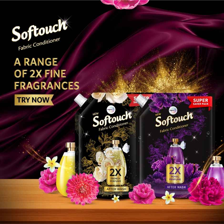 Softouch Rose and Jasmine 2X French Perfume After Wash Fabric Conditioner
