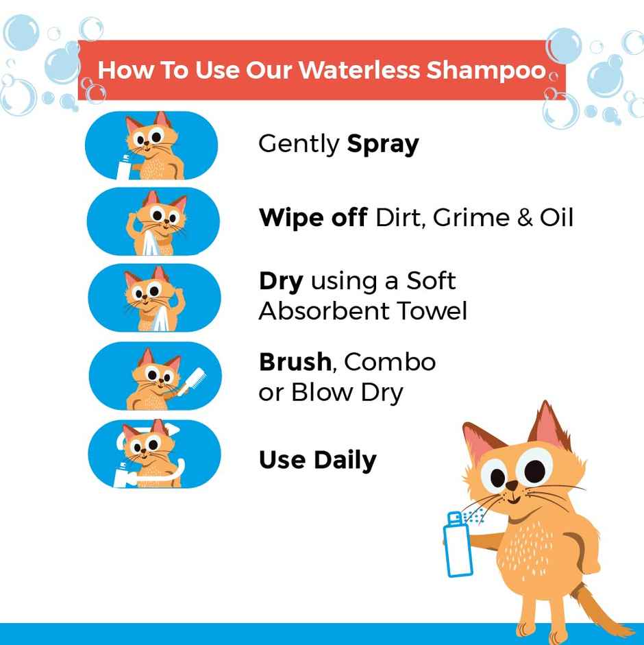 Captain Zack Zoey Hurray Bath In A Spray Waterless Shampoo Spray For Shiny Happy Faces