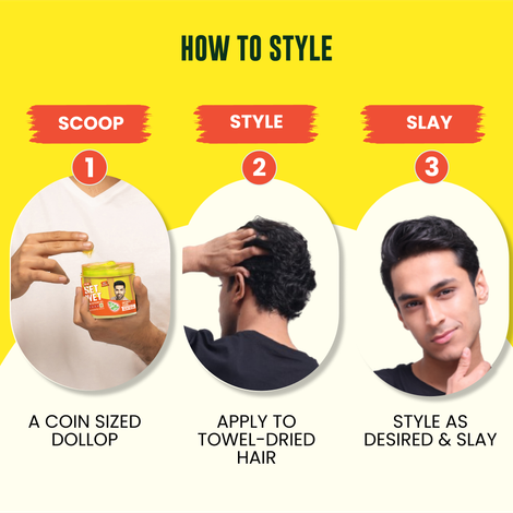 Set Wet Hair Gel for Men Ultimate Hold Maximum Hold Jar