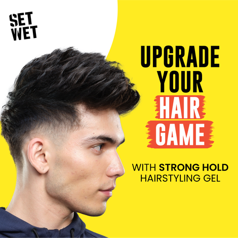 Set Wet Hair Gel for Men Ultimate Hold Maximum Hold Jar