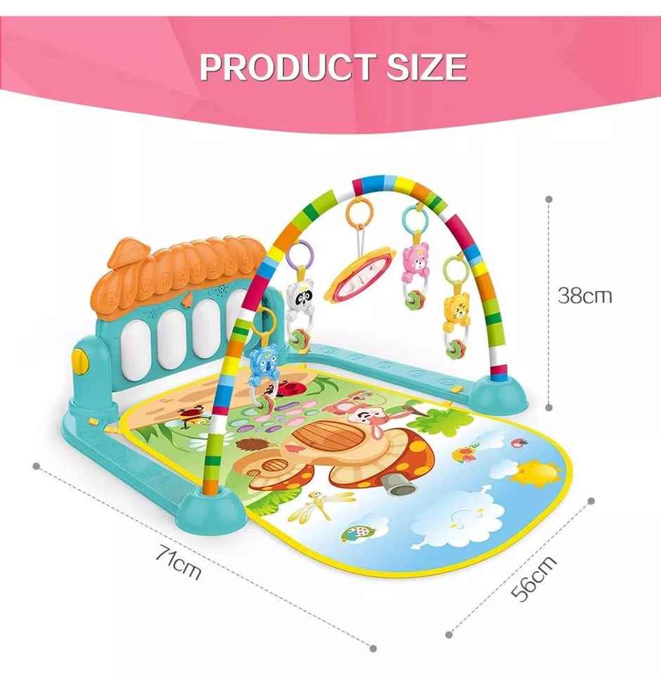 Toyshine Baby Gym Play Mat Musical Activity Center Kick & Play