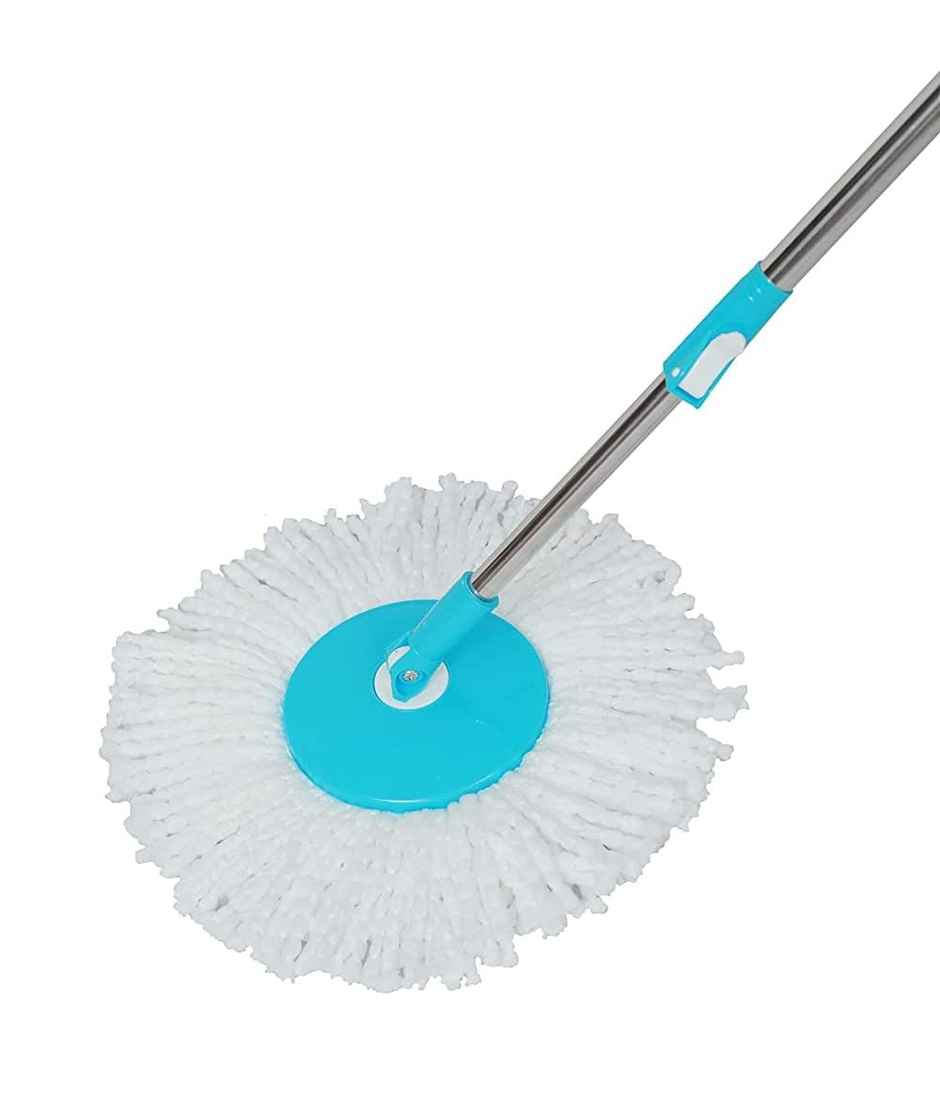 Esquire 360 Bucket Spin Mop Stick With Microfiber Refill | Blue Color