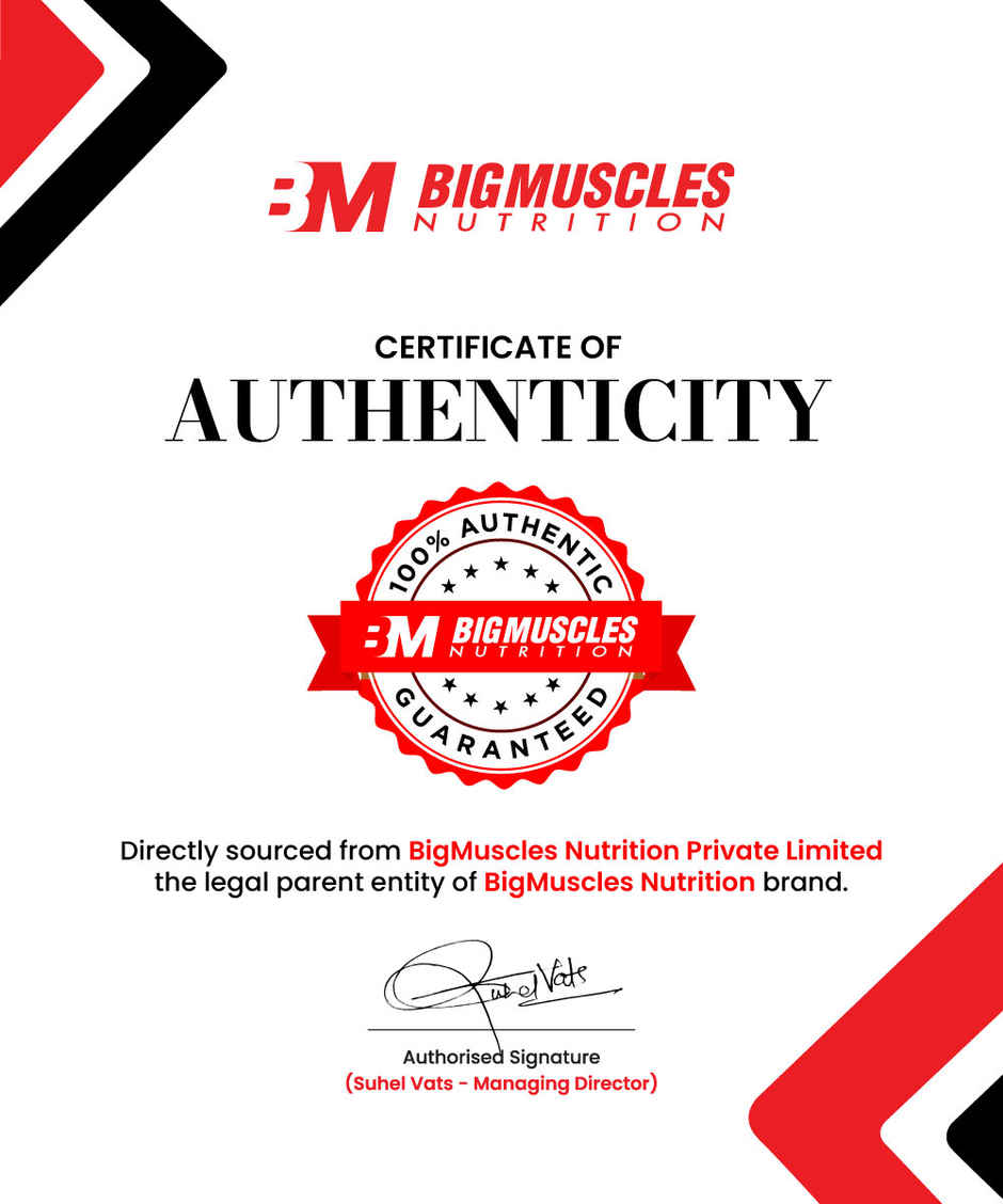 Bigmuscles Nutrition Premium Gold Whey 1Kg Belgian Chocolate (1kg) & Bigmuscles Nutrition Freak Pre-Workout Sex On The Beach (100g) Combo