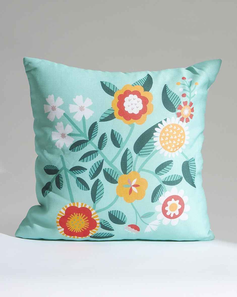 Teal By Chumbak | Floral Blush 16 inch Cushion Covers Set Of 5