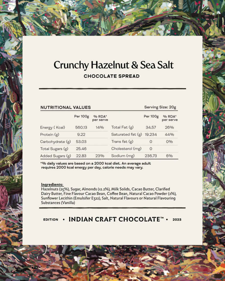 Crunchy Hazelnut & Sea Salt Chocolate Spread | 67% Dark