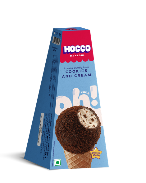 Hocco Cookies & Cream Ice Cream Cone