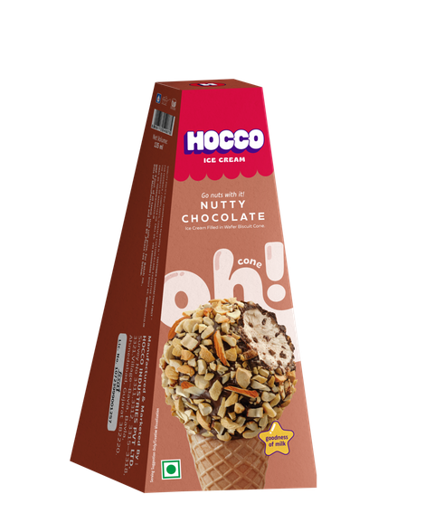 Hocco Nutty Chocolate Oh Ice Cream Cone Combo
