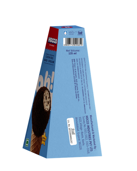 Hocco Cookies & Cream Ice Cream Cone