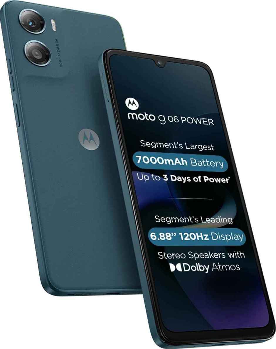 Motorola G06 Power | 4 GB RAM | 64 GB Storage | 6.88 in Display | 4G, 3G, 2G | Pantone Tapestry