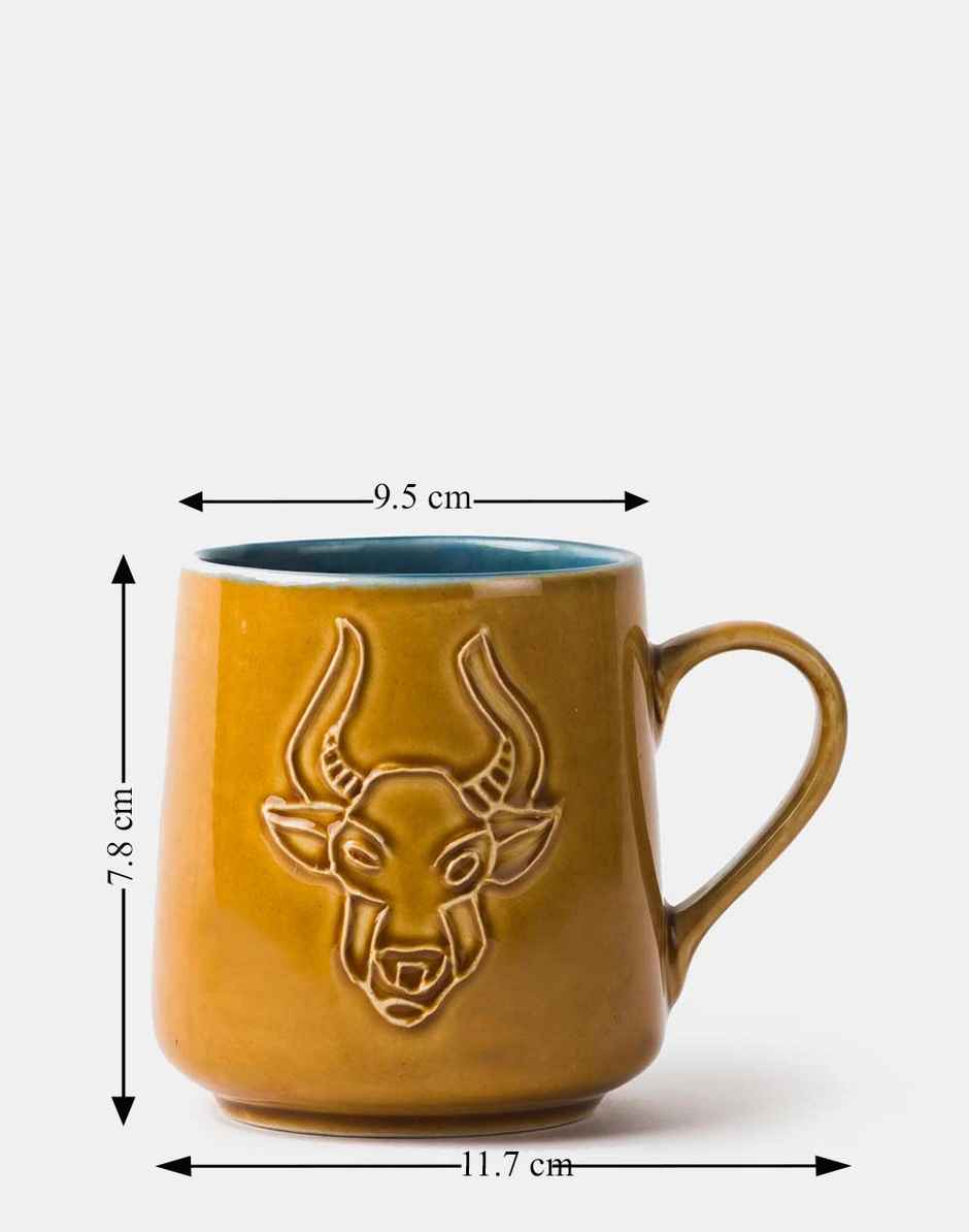 Fabindia Ceramic Rashi Mug - Taurus