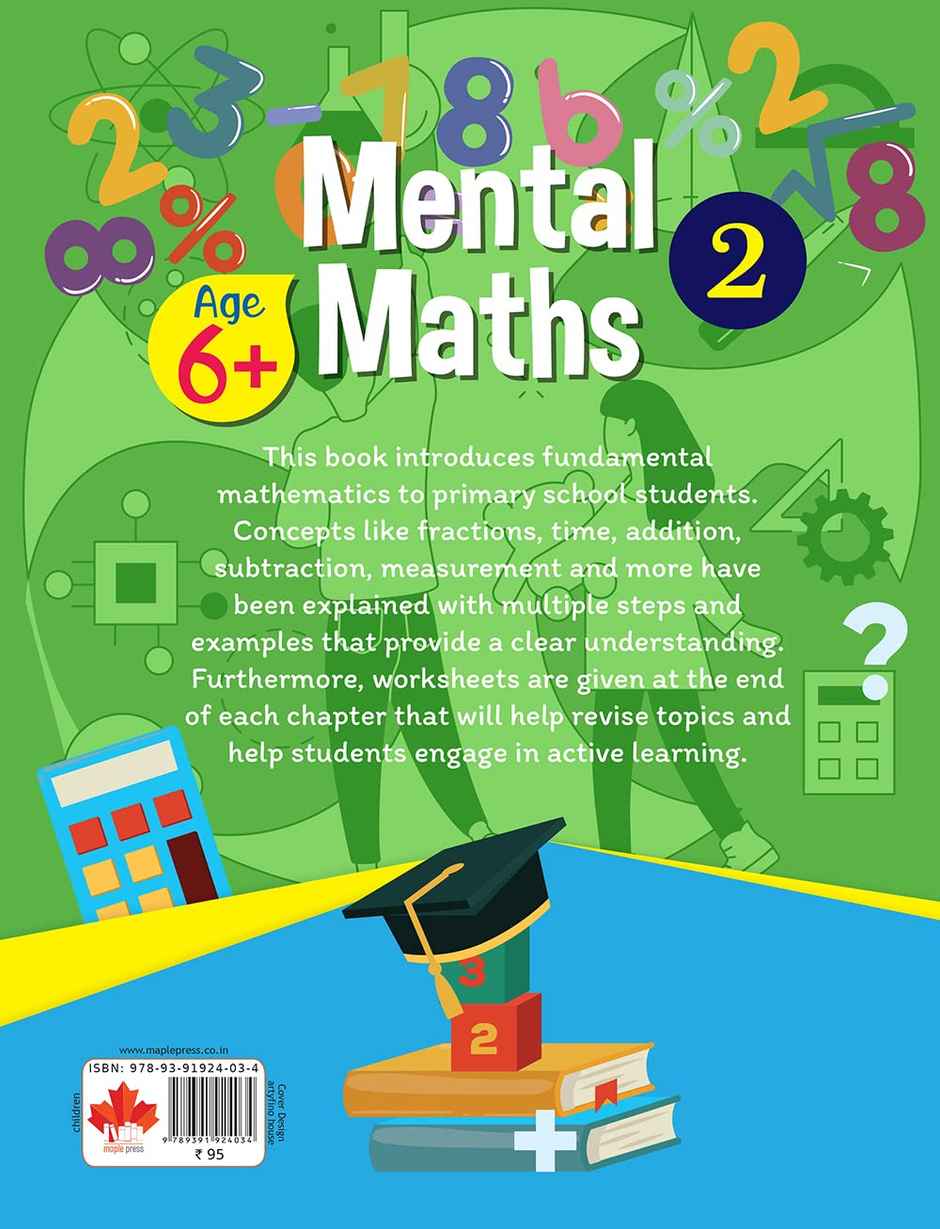 Mental Maths - Mathematics Activity Book 2 for Class 2+, Age 6+ Years
