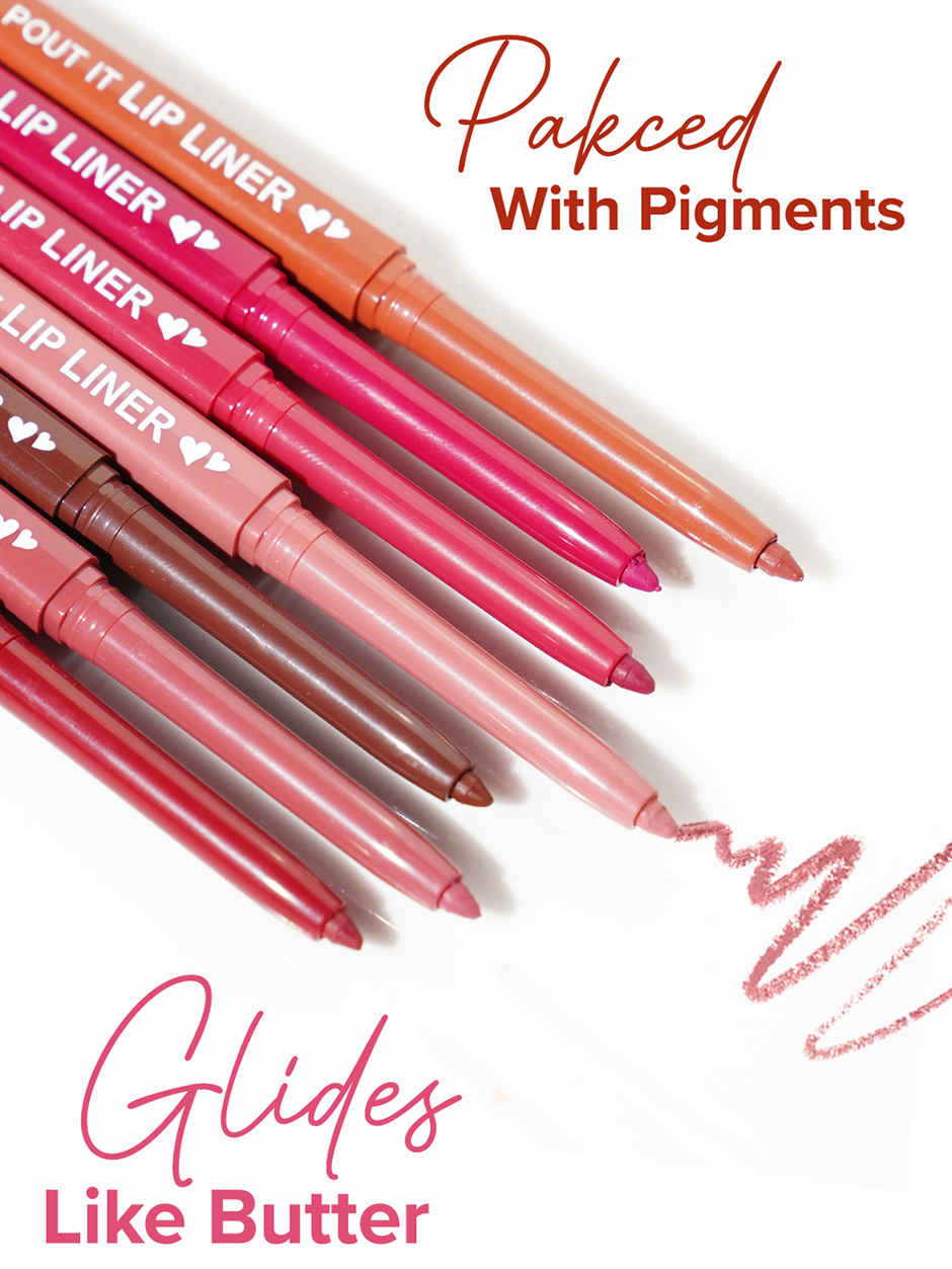 Mila Beaute Pout it Lip Liner I Highly Pigmented | Suitable for Indian Skin Tones | Mocha Latte