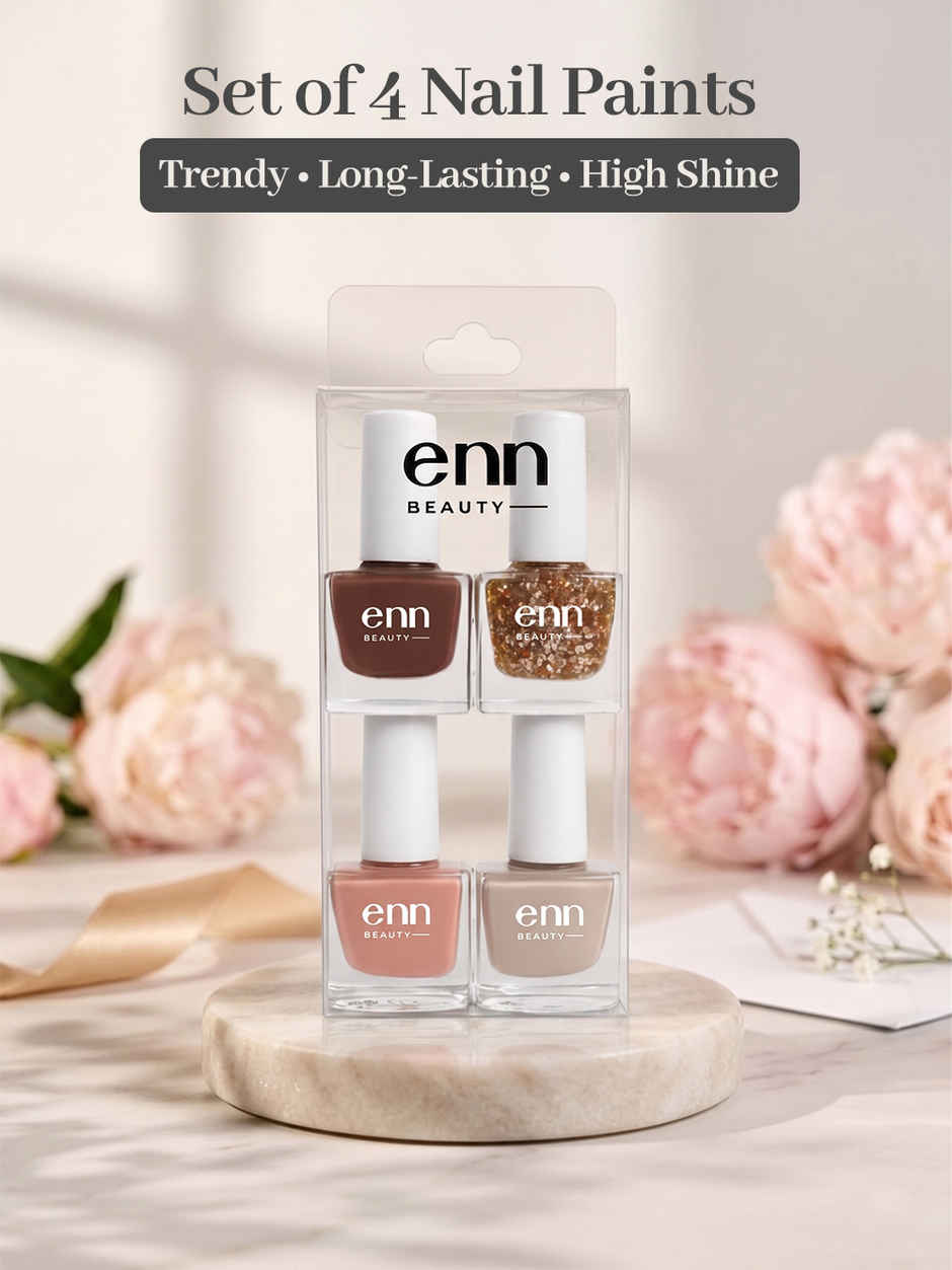Enn Beauty Nail Paint | Nude Muse Kit | Long Lasting, High Shine Shades