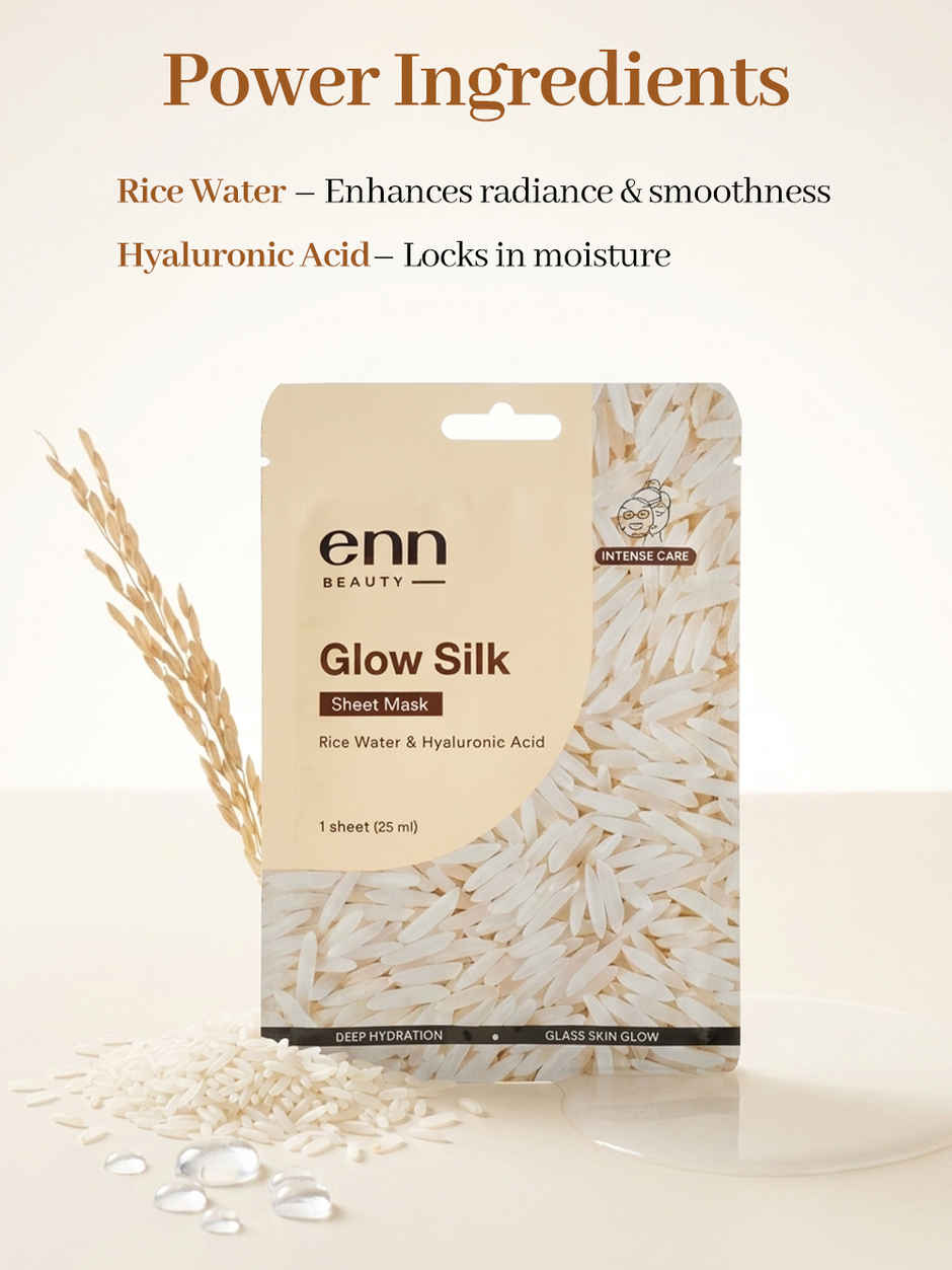 ENN Beauty Glow Silk Sheet Mask | Intense Hydration & Fresh Glow