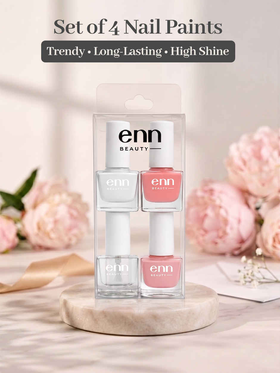 ENN Beauty Nail Paint | Blush & Bloom Kit |Trendy, Salon Like Finish