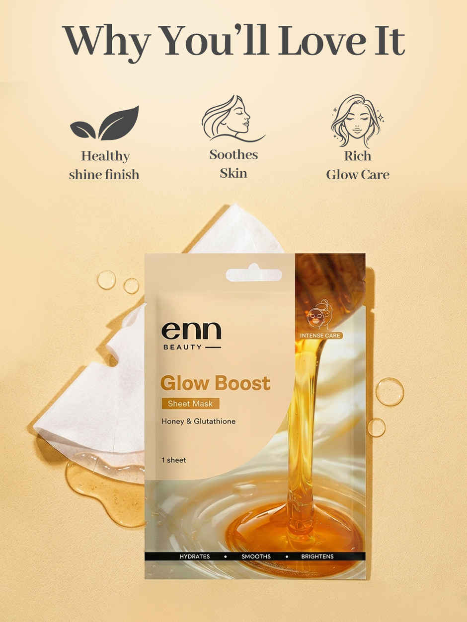 ENN Beauty Glow Boost Sheet Mask | Instant Brightening & Glow Boost