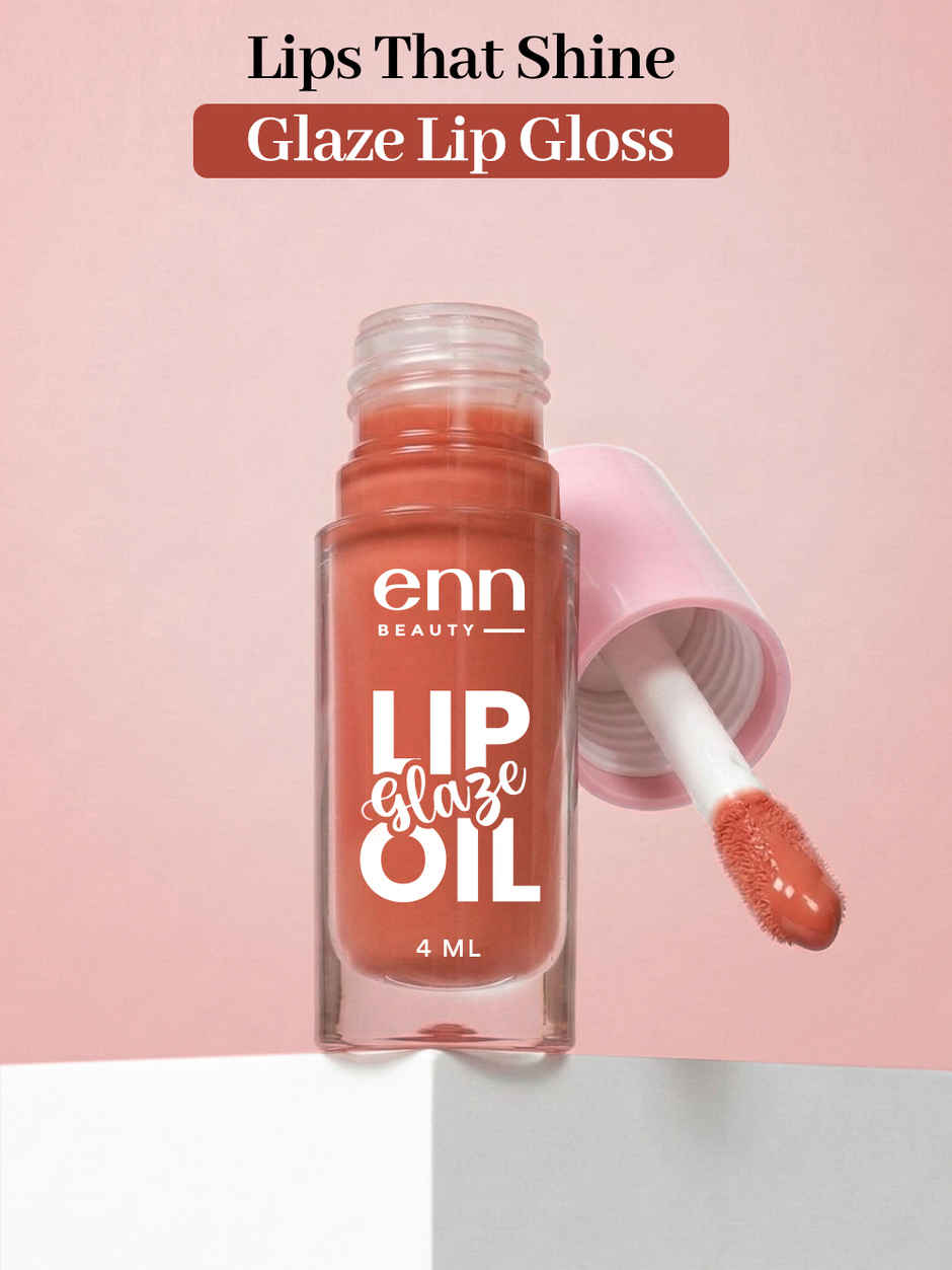 ENN Beauty GLAZE Lip Gloss | High Shine, Non-Sticky Finish | Caramel Pop