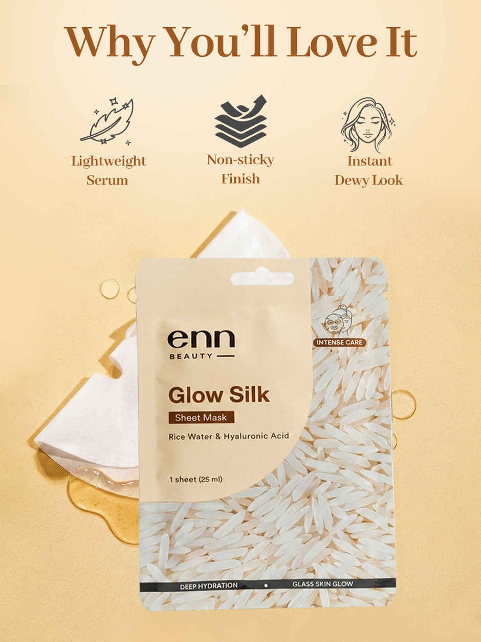 ENN Beauty Glow Silk Sheet Mask | Intense Hydration & Fresh Glow
