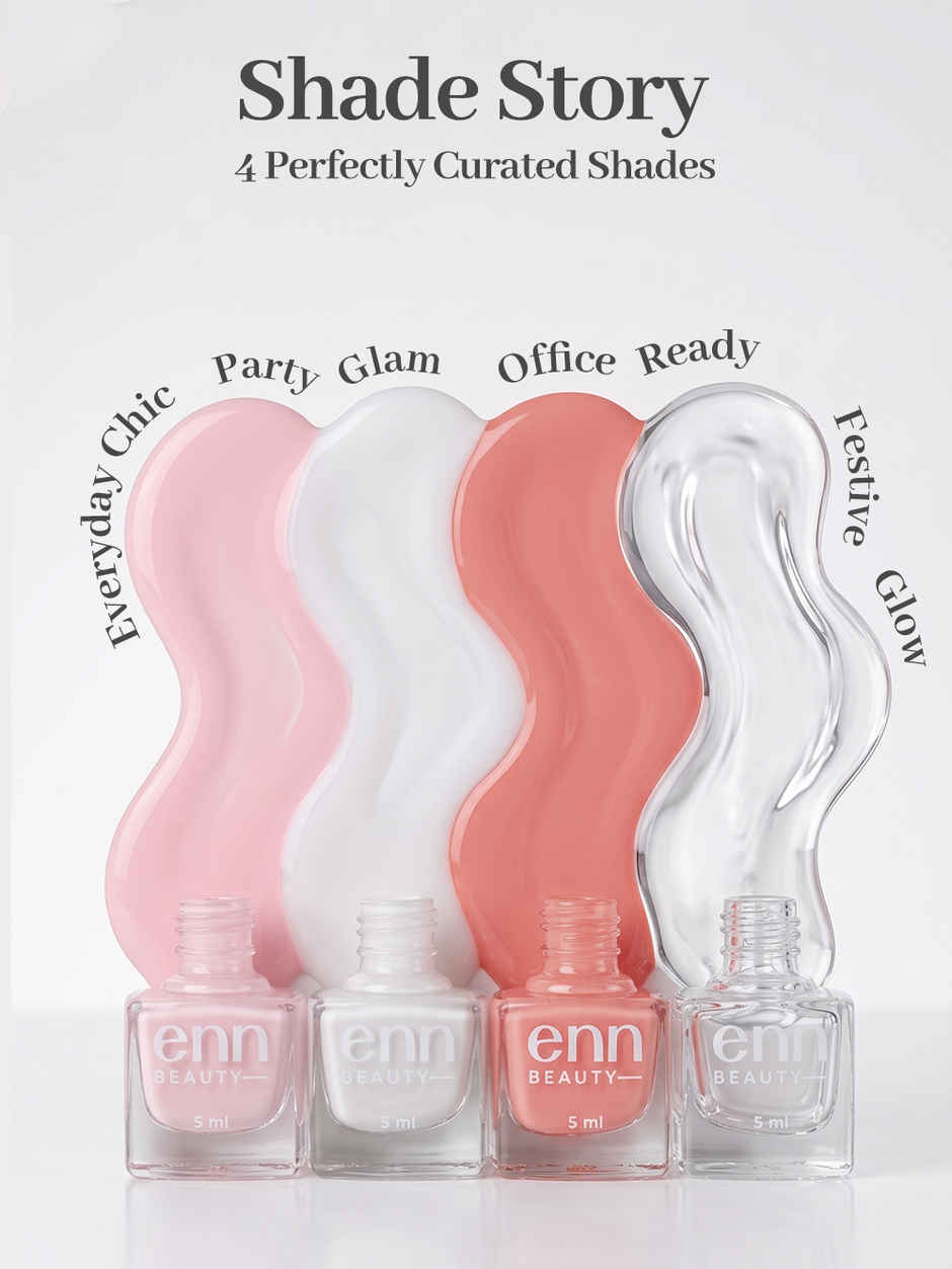 ENN Beauty Nail Paint | Blush & Bloom Kit |Trendy, Salon Like Finish