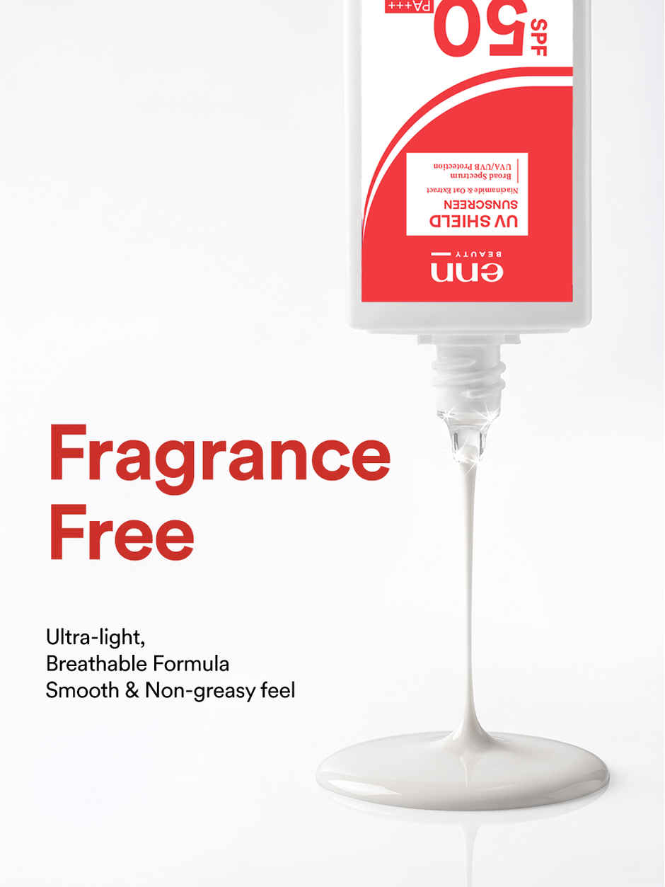 Enn Beauty Uv Shield Fragrance Free Brightening Sunscreen SPF 50 Pa +++ For Broad Spectrum