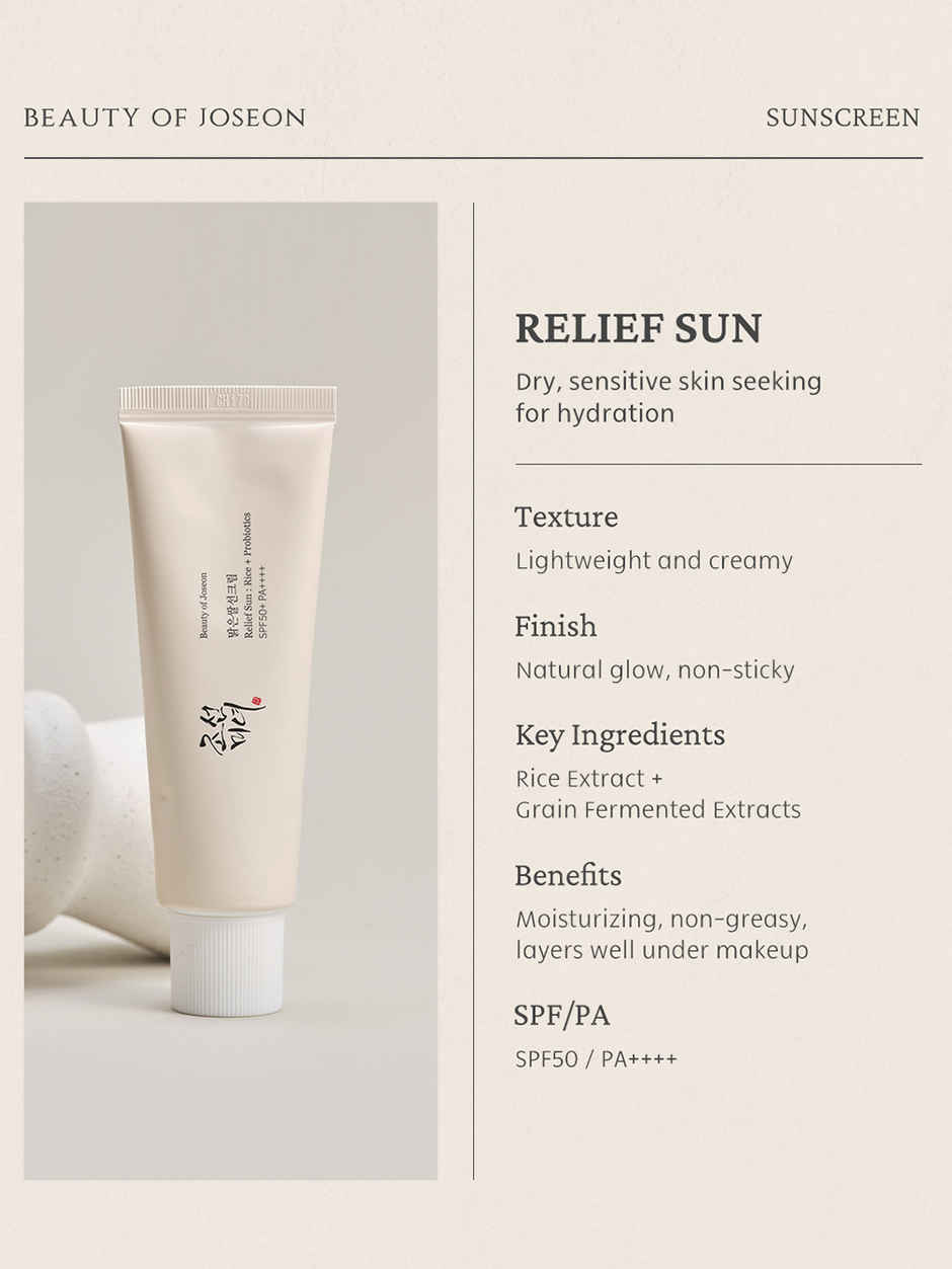 Beauty of Joseon Relief Sun Rice + Probiotics SPF 50+ PA++++