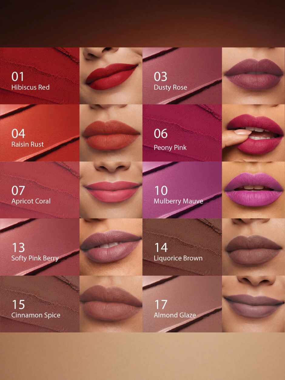 Just Herbs Ayurvedic Matte Liquid Lipstick Set of 10 | Bridal & Karwa Chauth Shringar Gift for Women