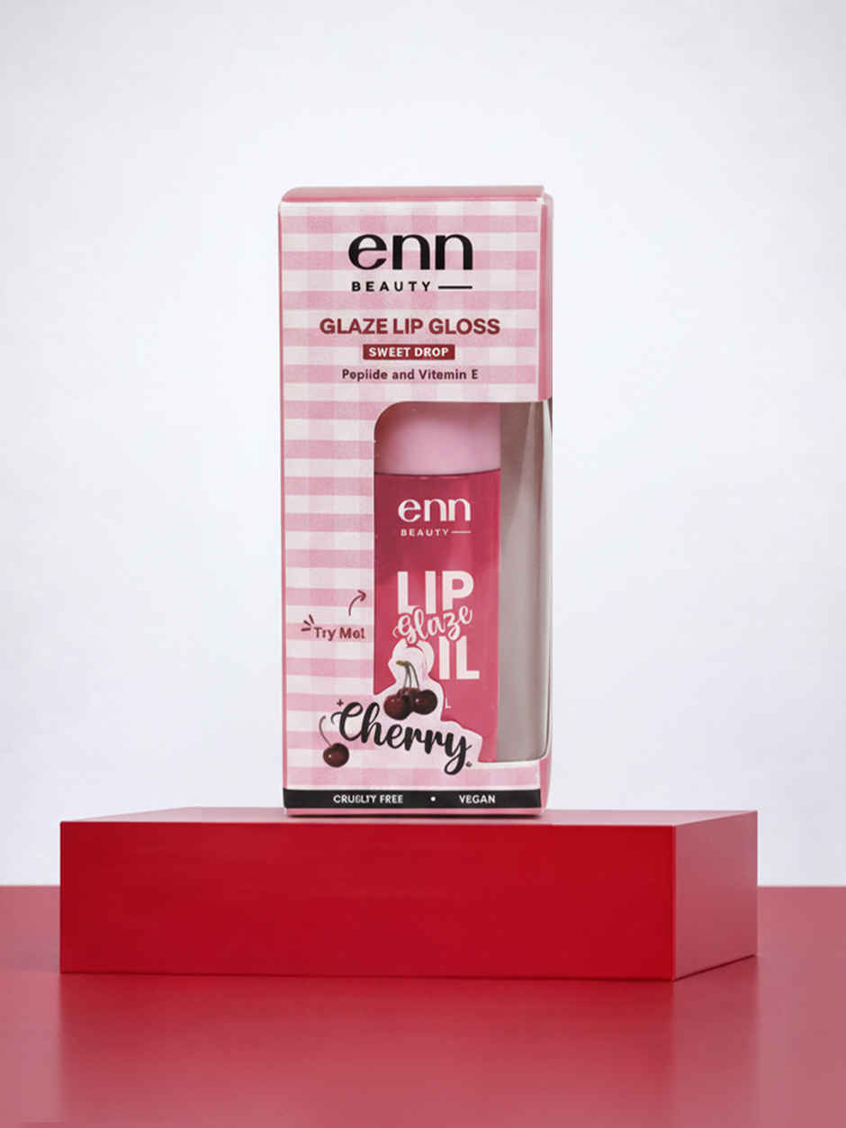 ENN Beauty GLAZE Lip Gloss | High Shine, Non-Sticky Finish | Sweet Drop