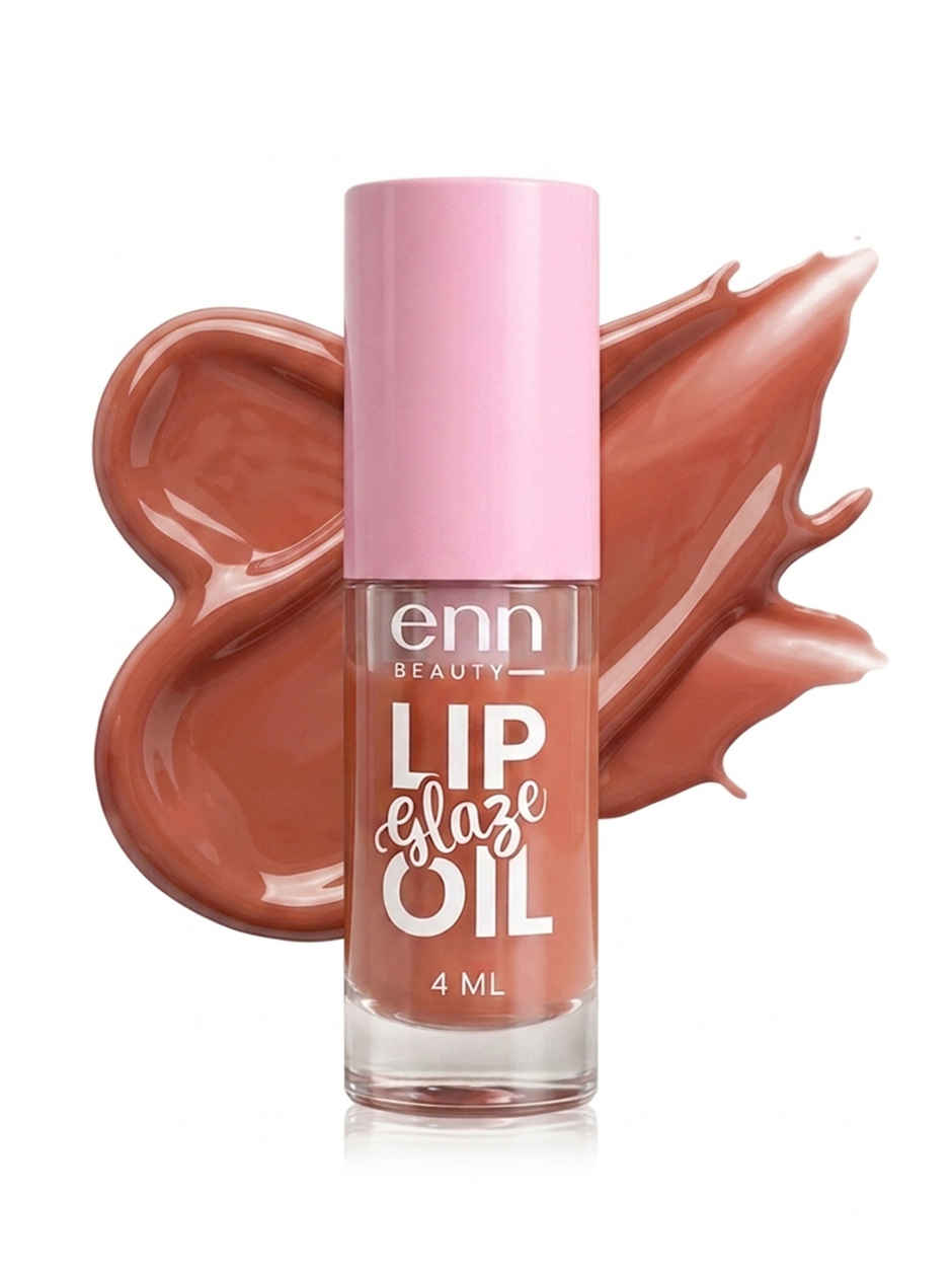 ENN Beauty GLAZE Lip Gloss | High Shine, Non-Sticky Finish | Caramel Pop