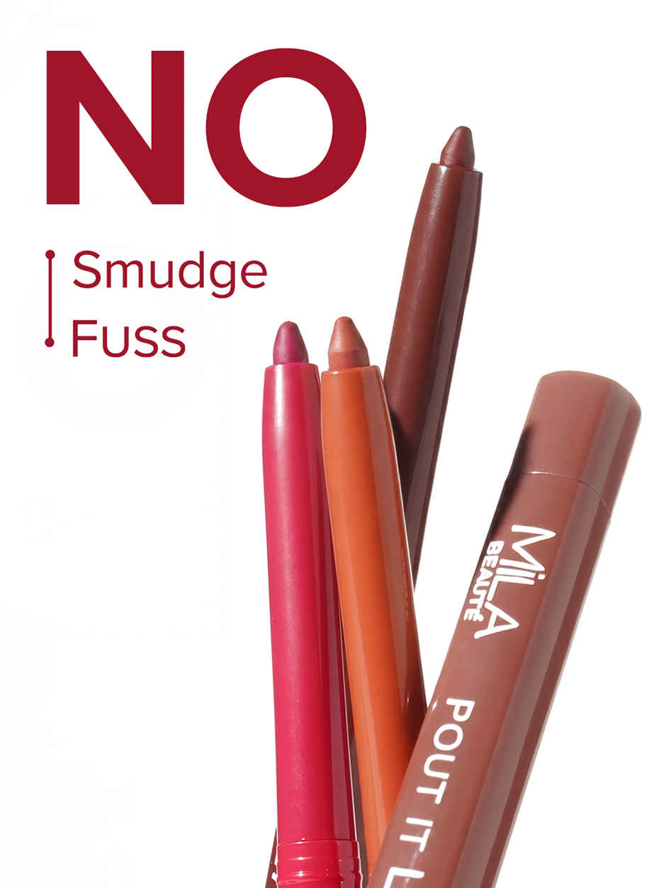 Mila Beaute Pout it Lip Liner I Highly Pigmented | Suitable for Indian Skin Tones | Mocha Latte