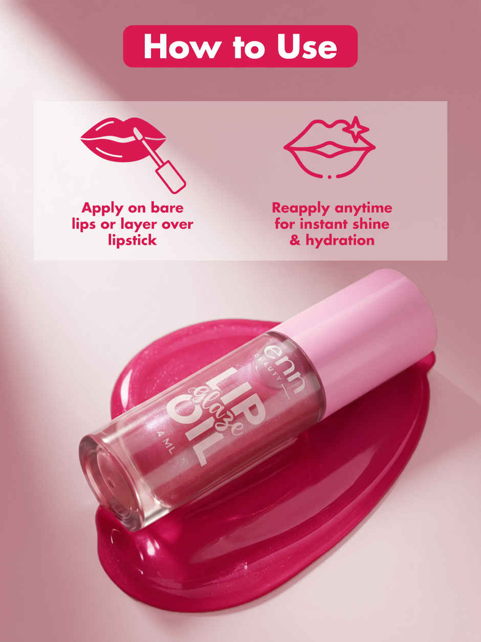 ENN Beauty GLAZE Lip Gloss | High Shine, Non-Sticky Finish | Sweet Drop
