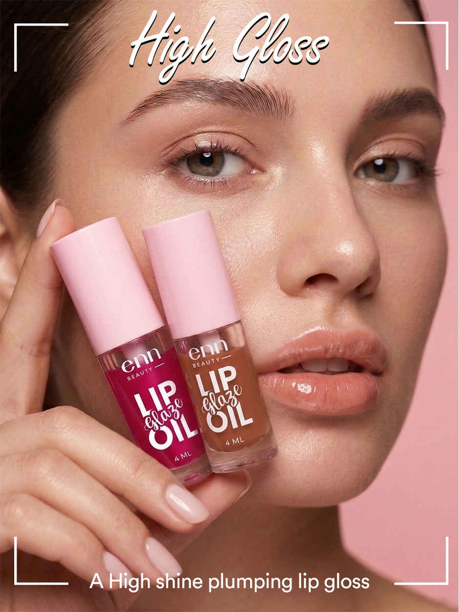 ENN Beauty Glamlicious Lip Gloss Duo | High Shine, Non-Sticky Finish