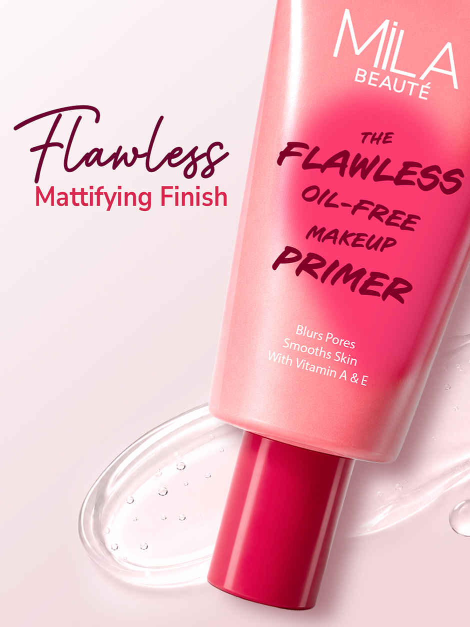 Mila Beaute Makeup Primer Smooth & Blurs Pores Oil-Free Mattifying Finish