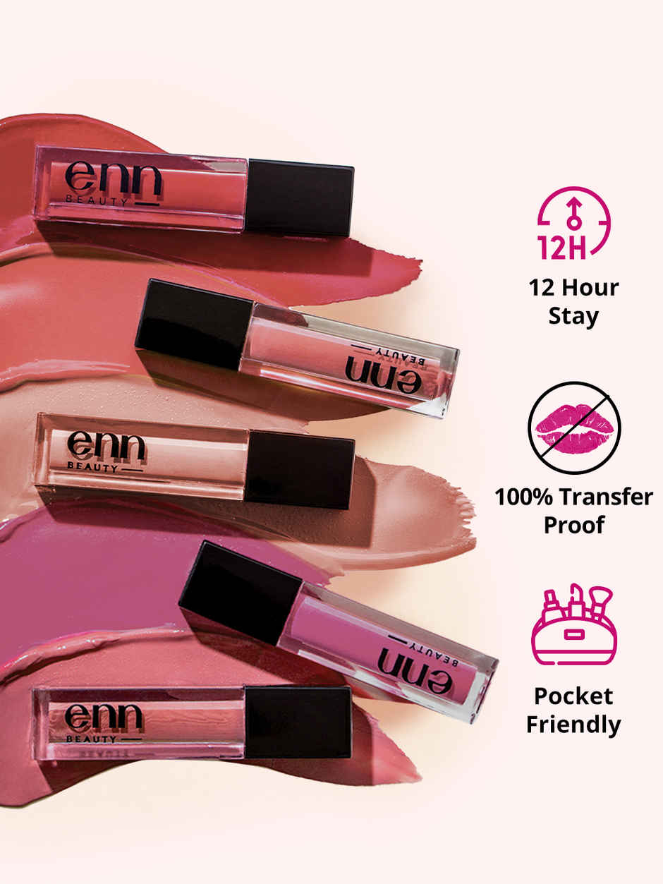 ENN Beauty Semi Matte Liquid Lipsticks | Long-Lasting Color