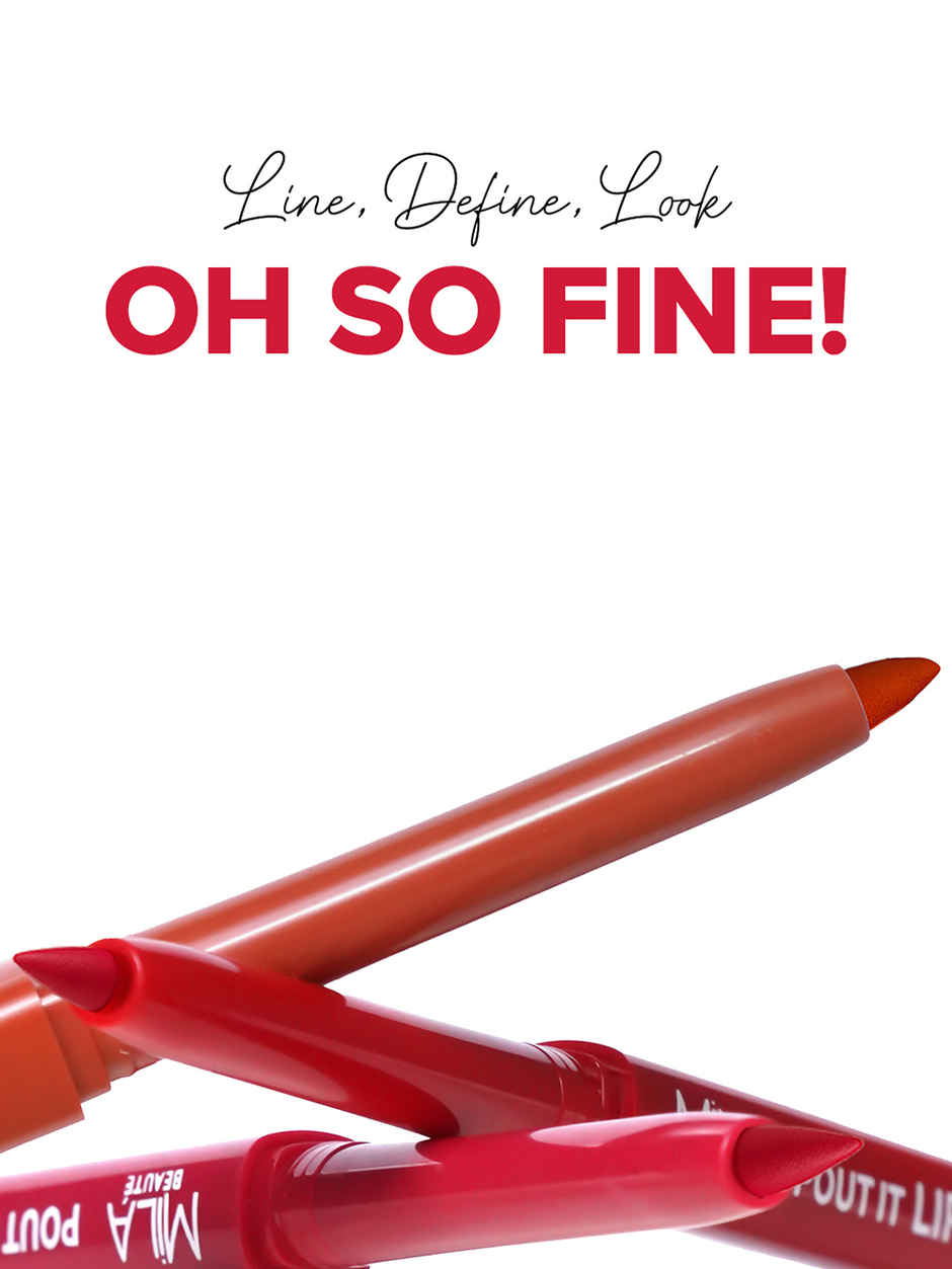 Mila Beaute Pout it Lip Liner I Highly Pigmented | Suitable for Indian Skin Tones | Mocha Latte