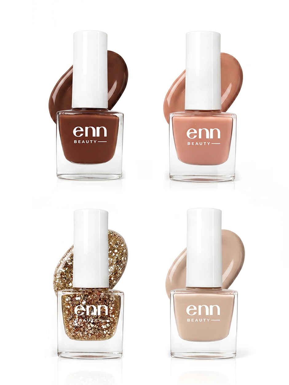 Enn Beauty Nail Paint | Nude Muse Kit | Long Lasting, High Shine Shades