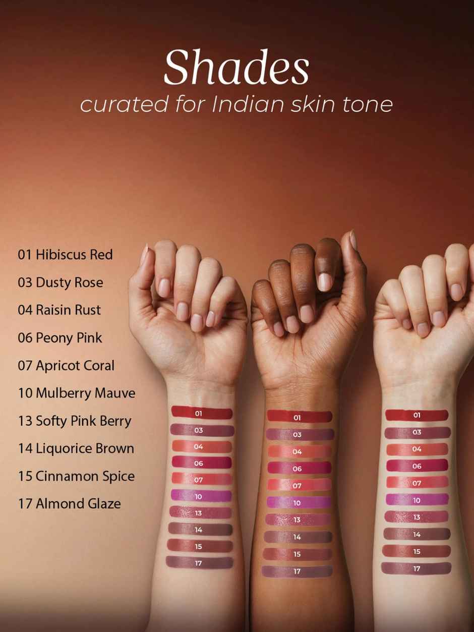 Just Herbs Ayurvedic Matte Liquid Lipstick Set of 10 | Bridal & Karwa Chauth Shringar Gift for Women