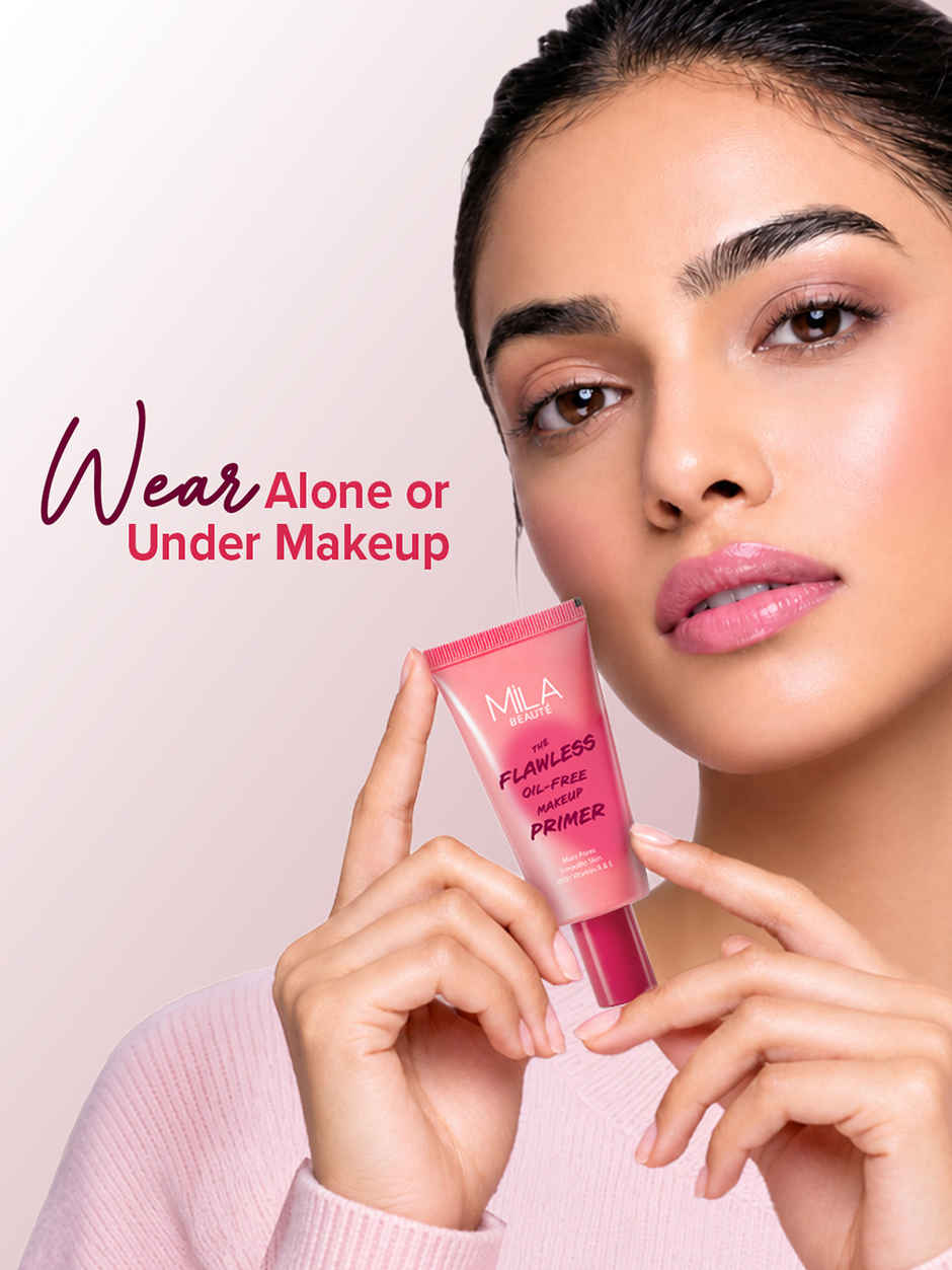 Mila Beaute Makeup Primer Smooth & Blurs Pores Oil-Free Mattifying Finish