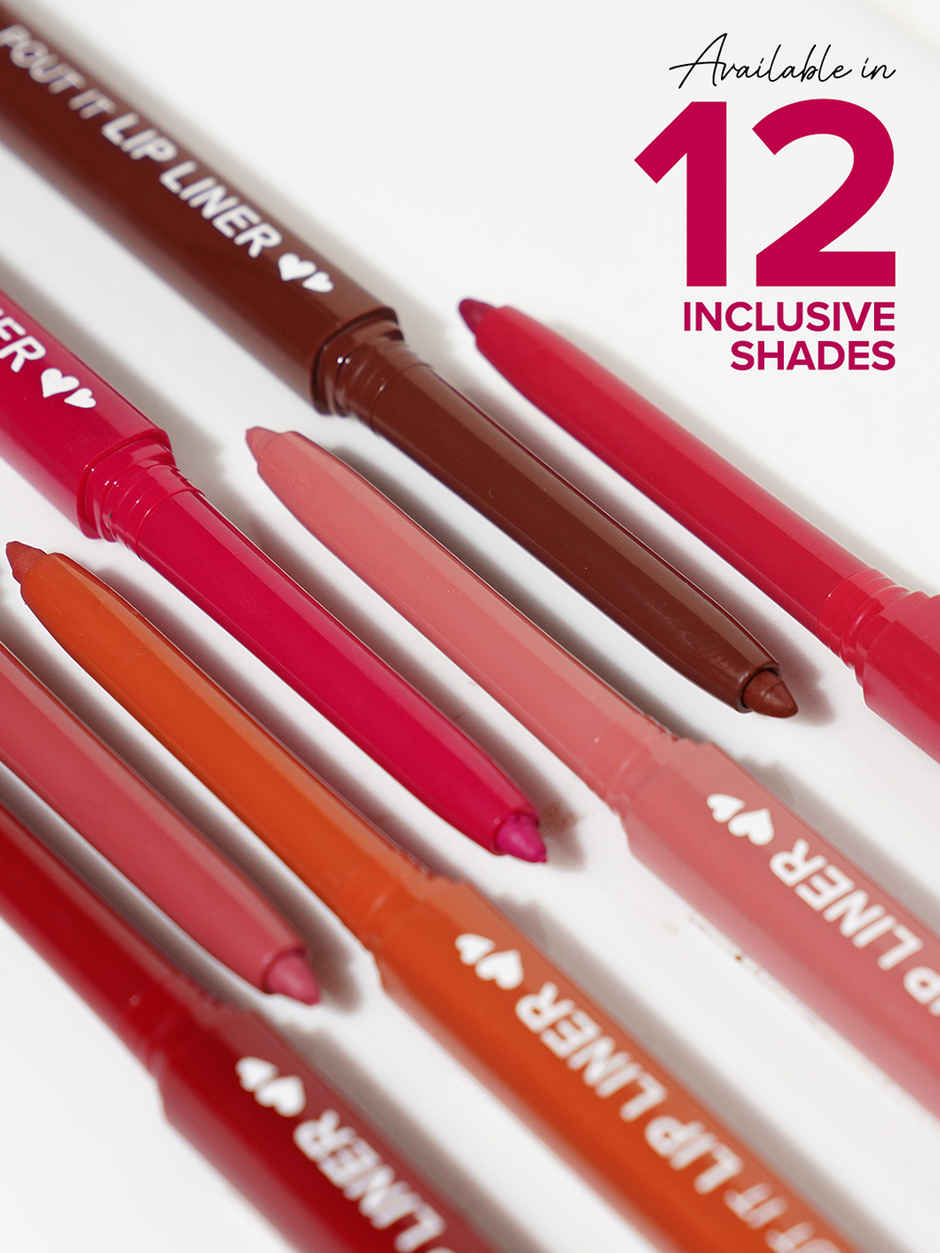 Mila Beaute Pout it Lip Liner I Highly Pigmented | Suitable for Indian Skin Tones | Mocha Latte