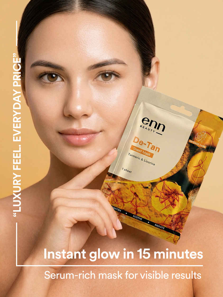 ENN Beauty DeTan Sheet Mask | Brightening & Sun Tan Removal Care