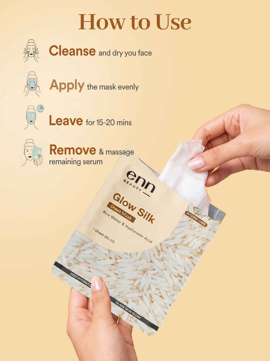 ENN Beauty Glow Silk Sheet Mask | Intense Hydration & Fresh Glow