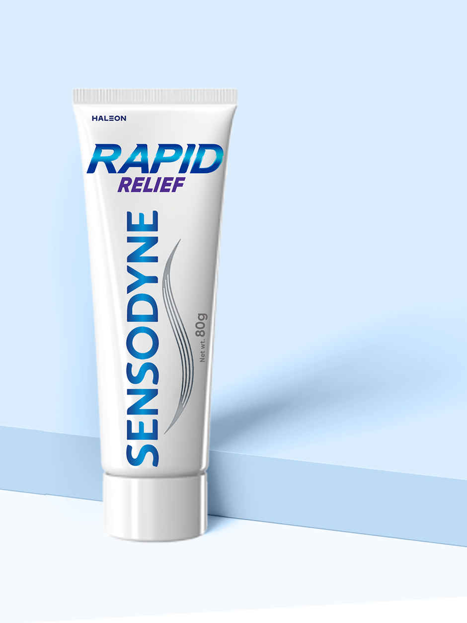 Sensodyne Rapid Relief Sensitive Toothpaste, Sensitivity Protection From 1st Use