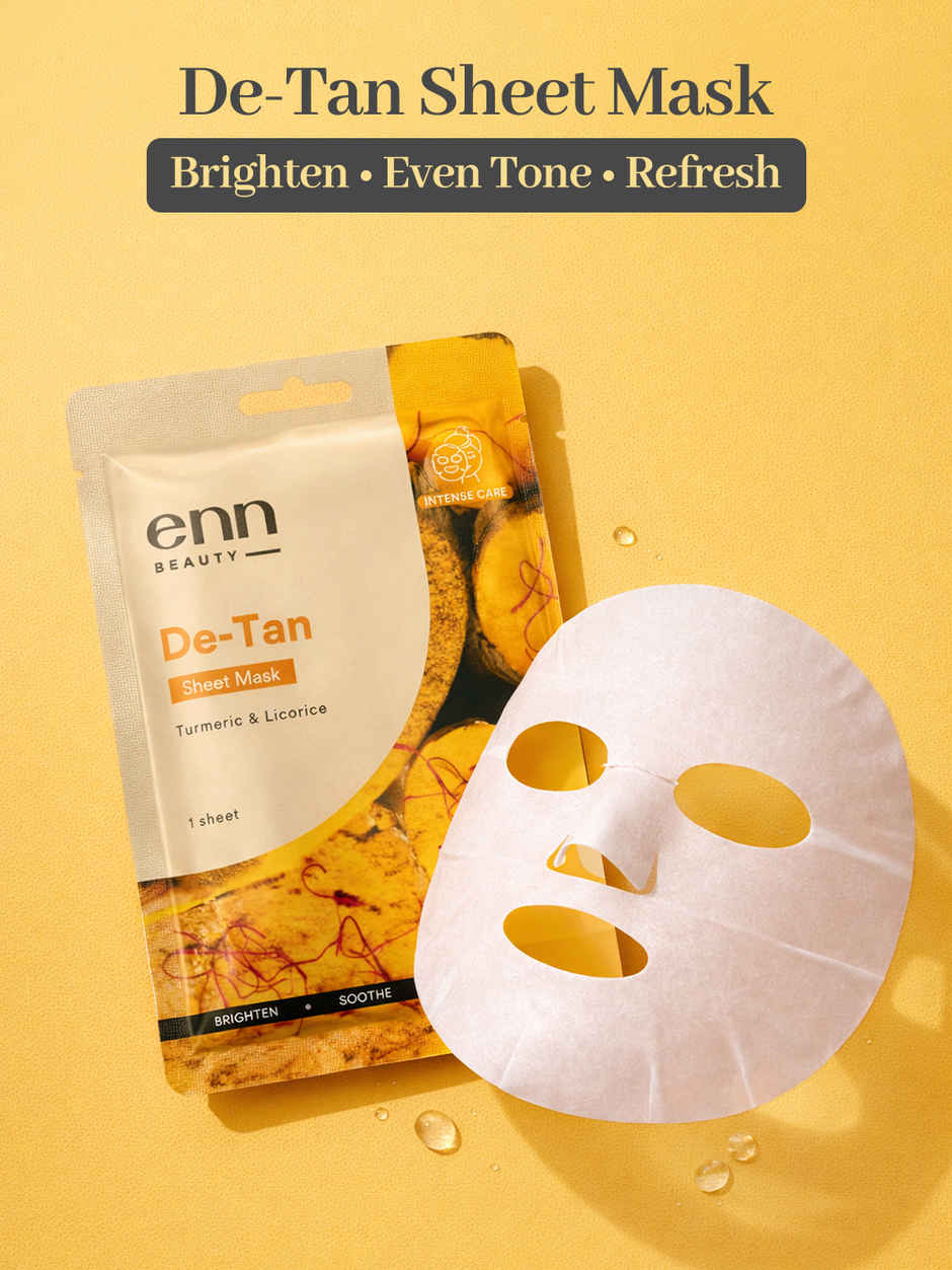 ENN Beauty DeTan Sheet Mask | Brightening & Sun Tan Removal Care