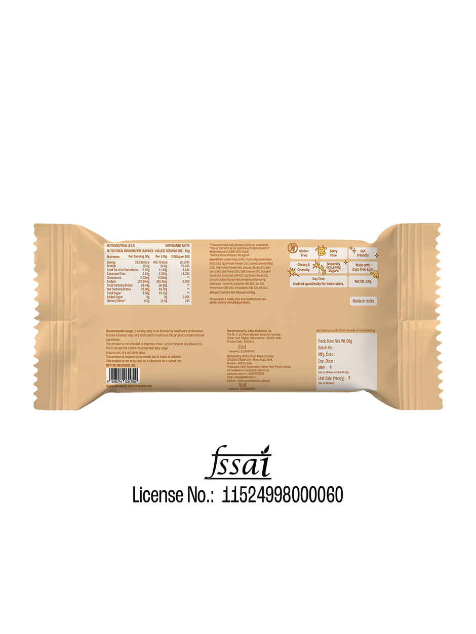 TBF Egg Protein Bar Salted Caramel