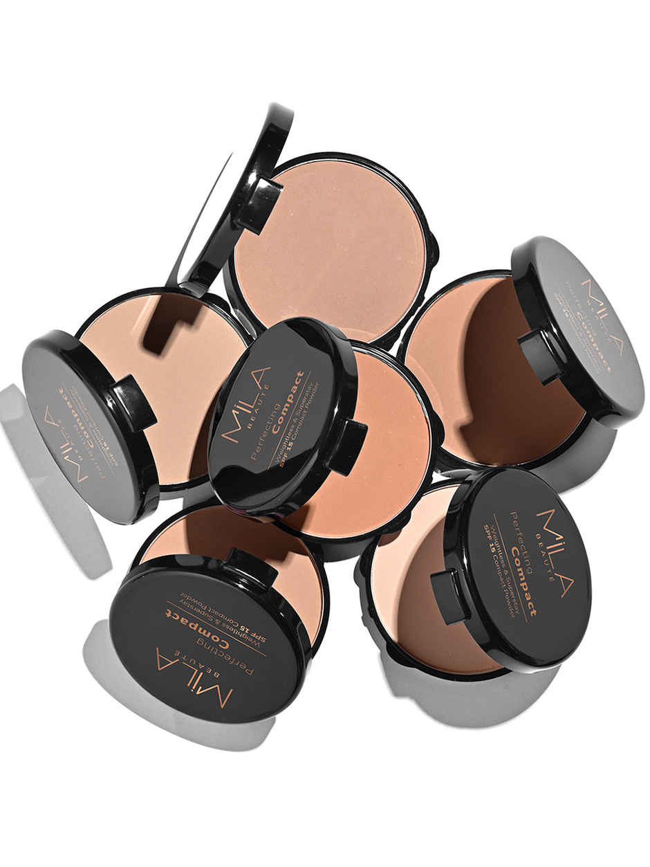 Mila Beaute Perfect Compact Powder Minimise Pores & Finelines Spf 15 - 101 Classic Ivory