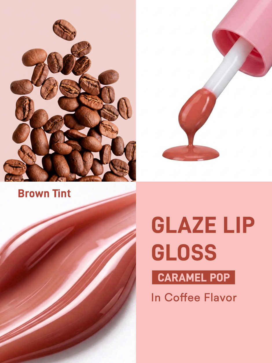 ENN Beauty GLAZE Lip Gloss | High Shine, Non-Sticky Finish | Caramel Pop