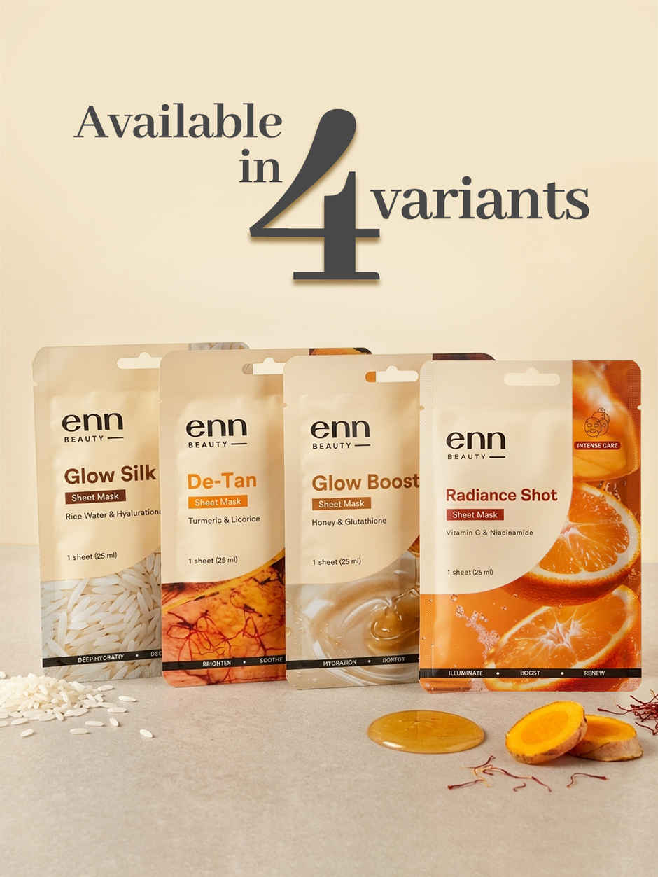 ENN Beauty Glow Boost Sheet Mask | Instant Brightening & Glow Boost