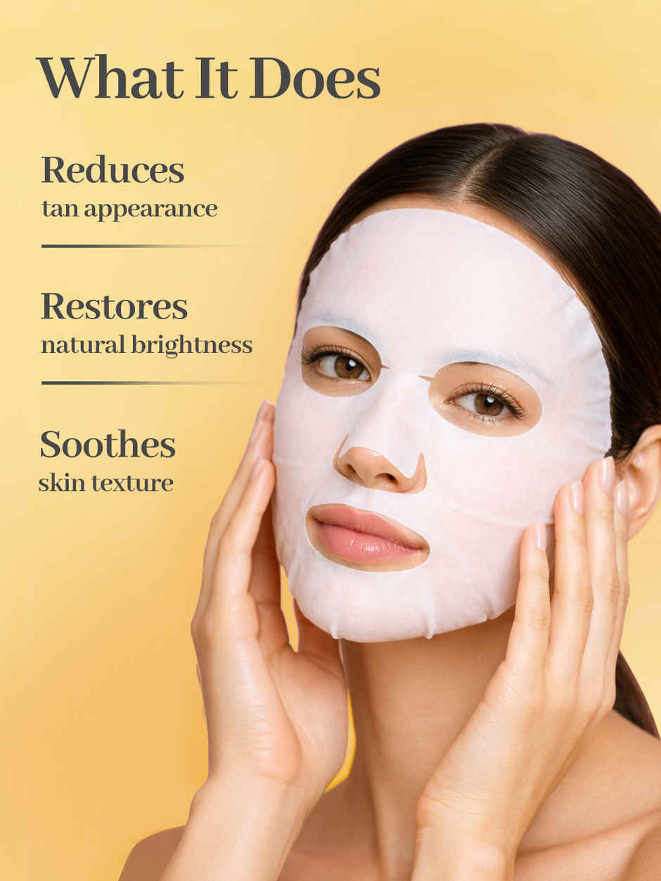 ENN Beauty DeTan Sheet Mask | Brightening & Sun Tan Removal Care