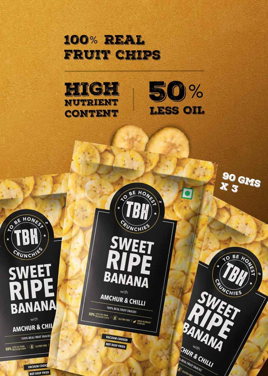 To Be Honest Sweet Ripe Banana with Amchur & Chilli