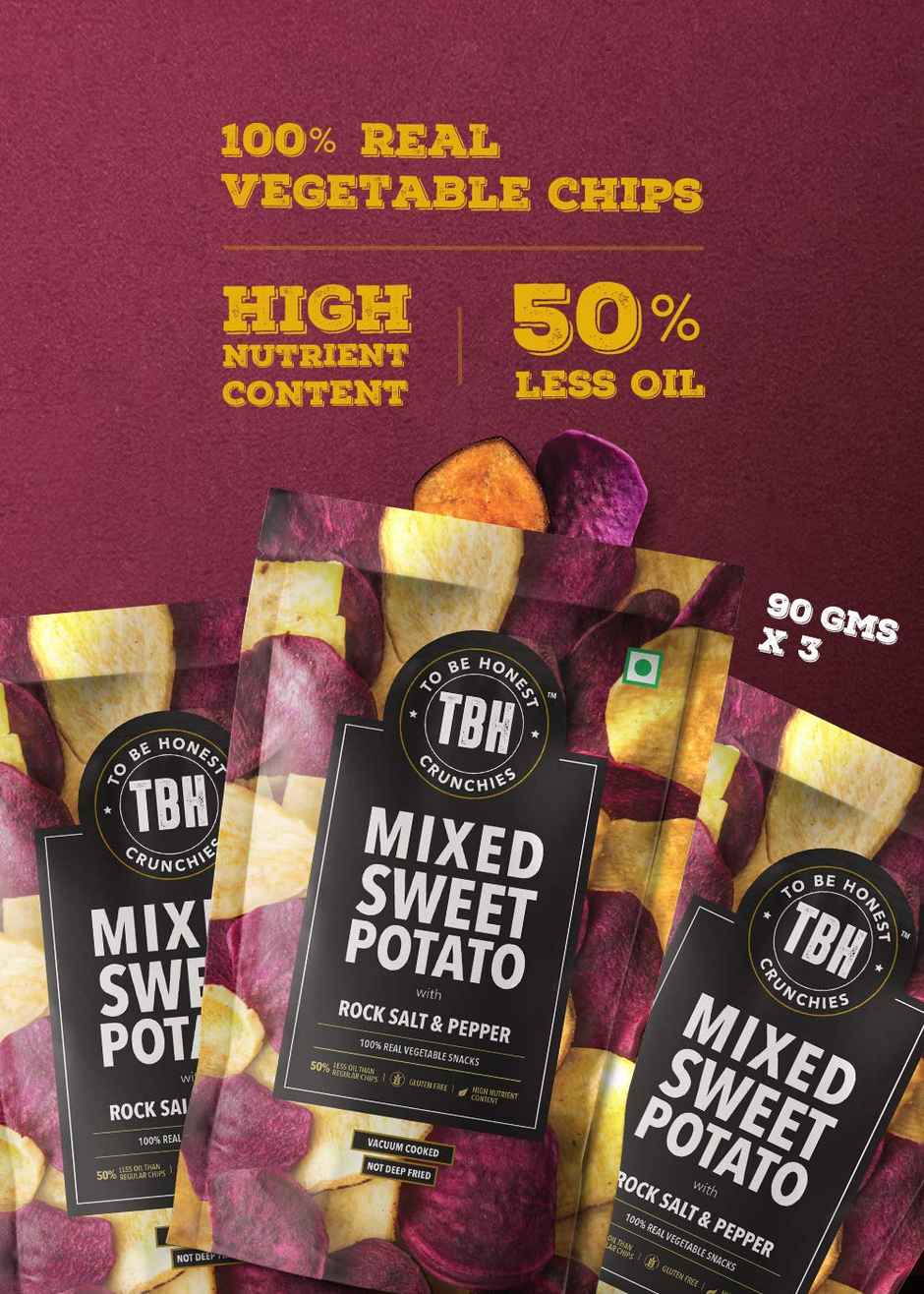 To Be Honest Mixed Sweet Potato with Rock Salt & Pepper